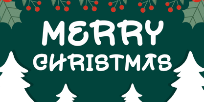 Christmas Zone Display Font Poster 2