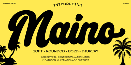 Maino Script Font Poster 1