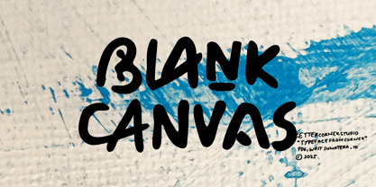 Blank Canvas Font Poster 2
