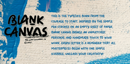 Blank Canvas Font Poster 3