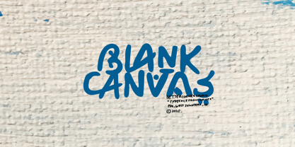 Blank Canvas Font Poster 1