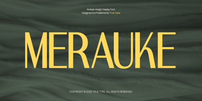 TRT Merauke Font Poster 1