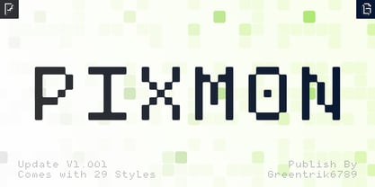 Pixmon Font Poster 1