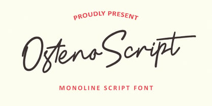 MC Osteno Font Poster 1