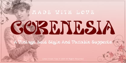 Corenesia Font Poster 1