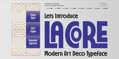 Lacore Font Poster 1