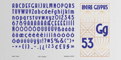 Lacore Font Poster 2