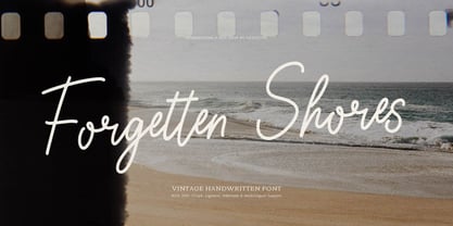 Forgotten Shores Font Poster 1