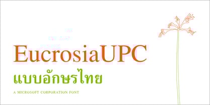 EucrosiaUPC Font Poster 1