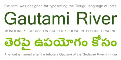 Gautami Font Poster 3