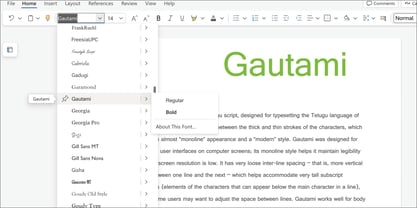 Gautami Font Poster 5