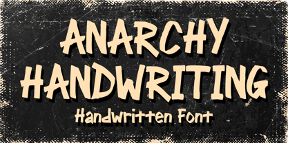 Anarchy Handwriting Font Poster 1