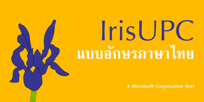 IrisUPC Font Poster 1