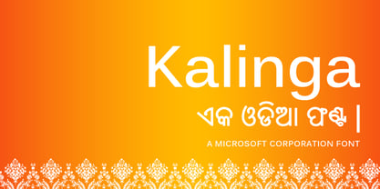 Kalinga Font Poster 1