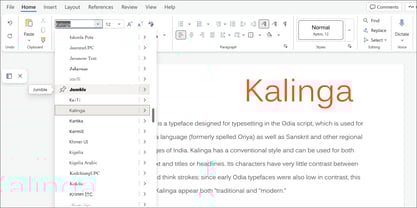 Kalinga Font Poster 5