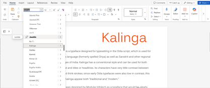 Kalinga Font Poster 6