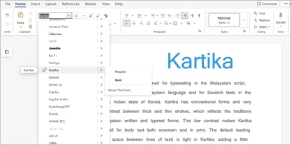Kartika Font Poster 5