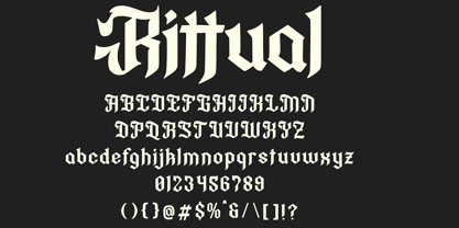 Rittual Font Poster 2
