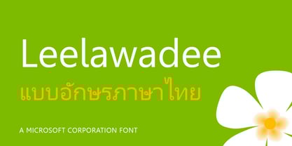 Leelawadee Font Poster 1