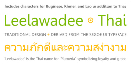 Leelawadee Font Poster 3