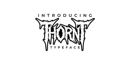 ThornT Font Poster 1