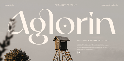 Aglorin Font Poster 1