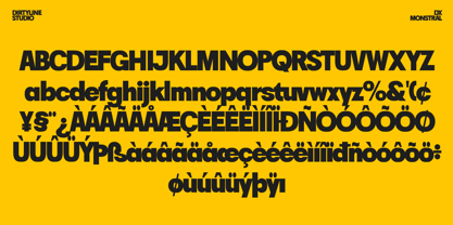 Dx Monstral Font Poster 6