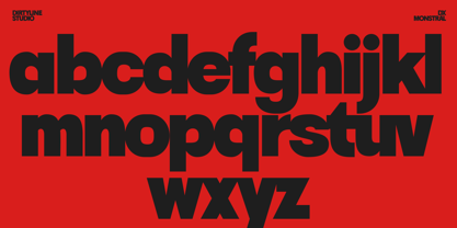 Dx Monstral Font Poster 3
