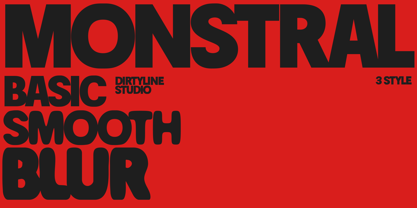 Dx Monstral Font Poster 1