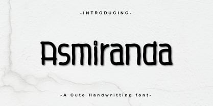 Asmiranda Handwritting Font Poster 1