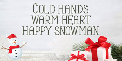 Christmas Snowman Font Poster 5