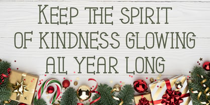 Christmas Snowman Font Poster 3