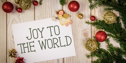 Christmas Snowman Font Poster 4