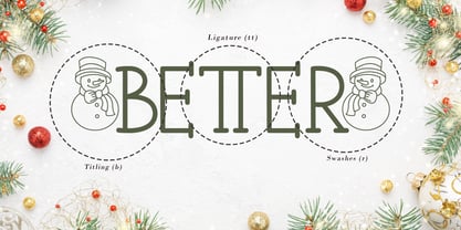 Christmas Snowman Font Poster 6