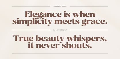 DKS Almine Font Poster 4
