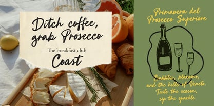 Breakfast In Venice Font Poster 7