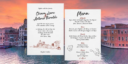 Breakfast In Venice Font Poster 3