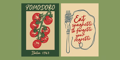 Breakfast In Venice Font Poster 8