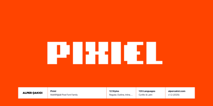 Pixiel Font Poster 1