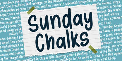 Sunday Chalks Family Font Poster 1