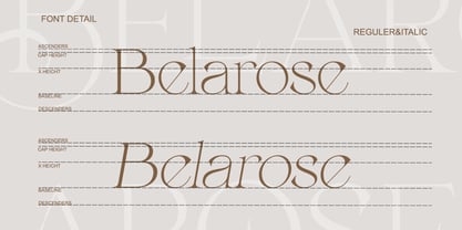 Belarose Font Poster 11