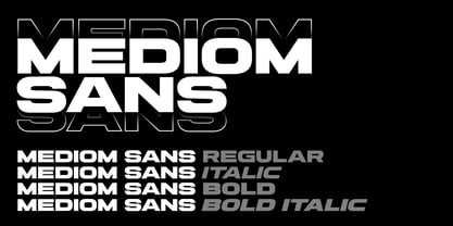 Mediom Sans Font Poster 2