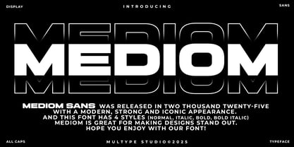 Mediom Sans Font Poster 1