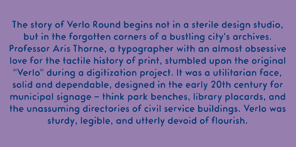 Verlo Round Font Poster 3