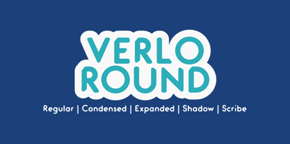 Verlo Round Font Poster 1