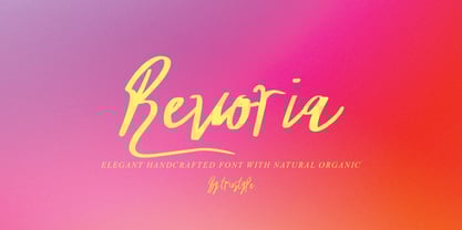 Reforia Signature Font Poster 1