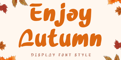 Enjoy Autumn Font Poster 1