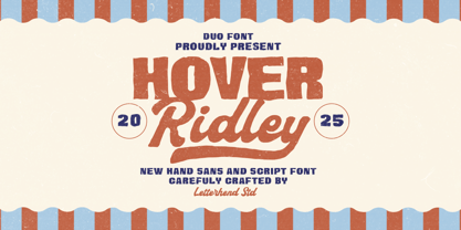 Hover Ridley Font Poster 1