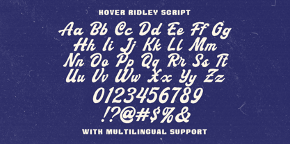 Hover Ridley Font Poster 6