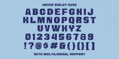 Hover Ridley Font Poster 5